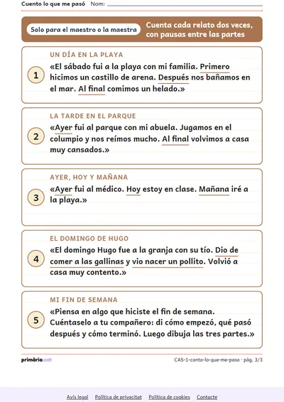 Pàgina 3 de 3: Cuento lo que me pasó