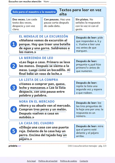 Pàgina 3 de 3: Escucho con mucha atención