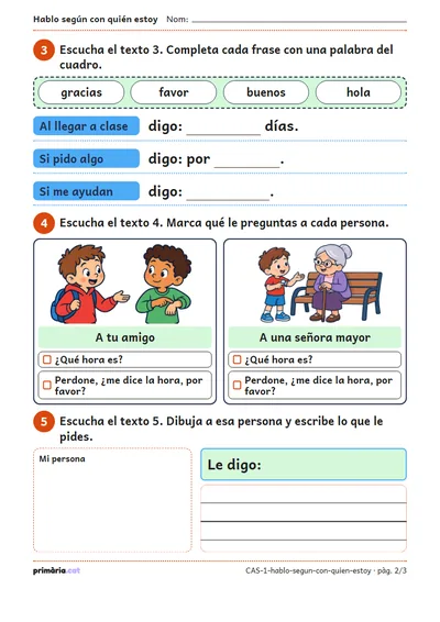 Pàgina 2 de 3: Hablo según con quién estoy