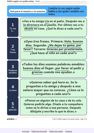 Pàgina 3 de 3: Hablo según con quién estoy