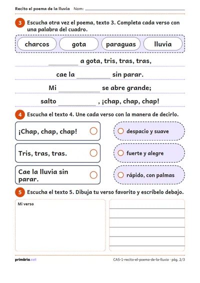 Pàgina 2 de 3: Recito el poema de la lluvia