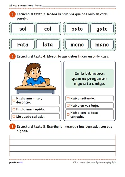 Pàgina 2 de 3: Mi voz suena clara