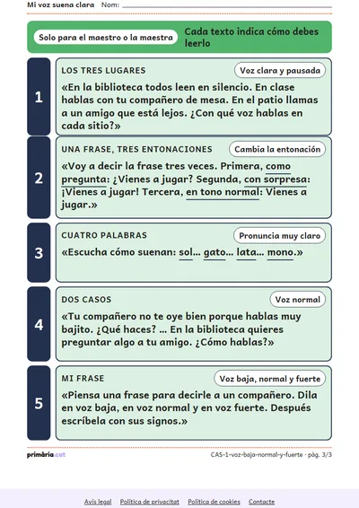Pàgina 3 de 3: Mi voz suena clara