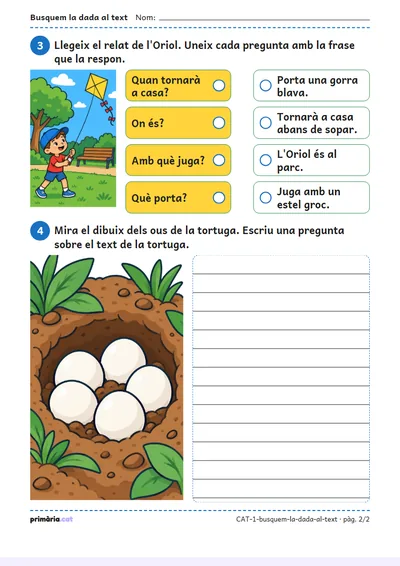 Pàgina 2 de 2: Busquem la dada al text