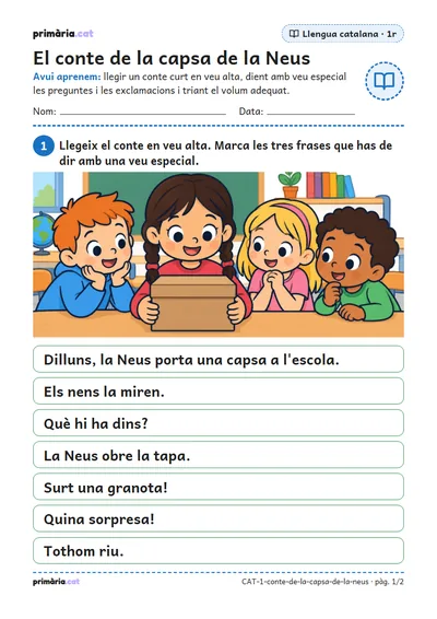 Pàgina 1 de 2: El conte de la capsa de la Neus