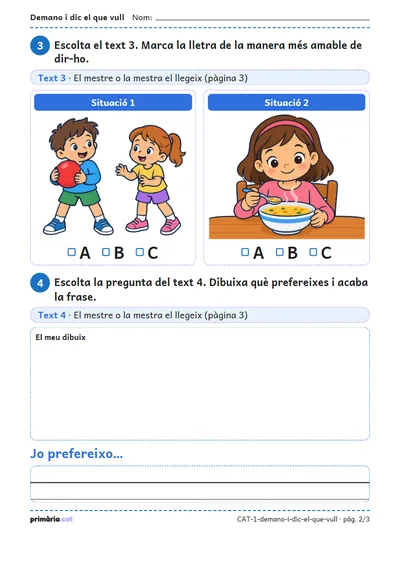 Pàgina 2 de 3: Demano i dic el que vull