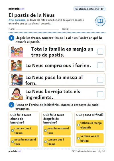 Pàgina 1 de 2: El pastís de la Neus