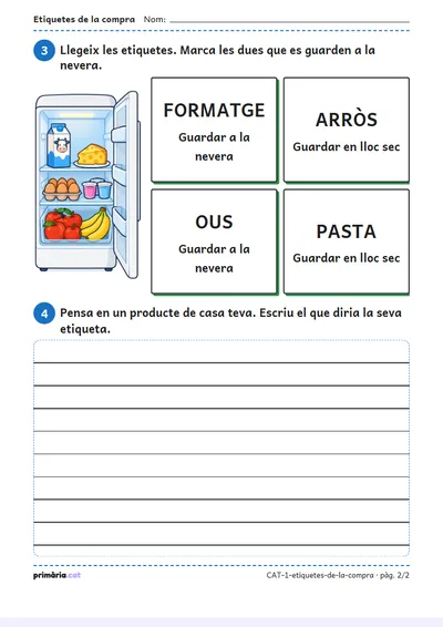 Pàgina 2 de 2: Etiquetes de la compra