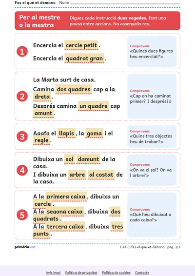 Pàgina 3 de 3: Fes el que et demano