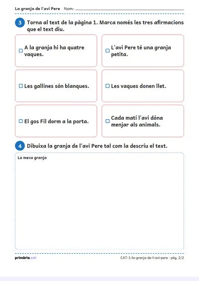 Pàgina 2 de 2: La granja de l'avi Pere