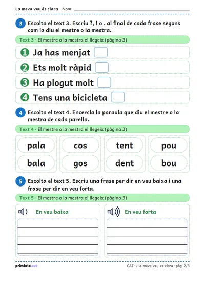 Pàgina 2 de 3: La meva veu és clara
