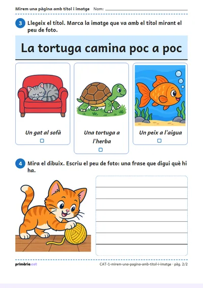 Pàgina 2 de 2: Mirem una pàgina amb títol i imatge
