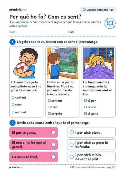 Pàgina 1 de 2: Per què ho fa? Com es sent?