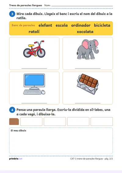 Pàgina 2 de 2: Trens de paraules llargues