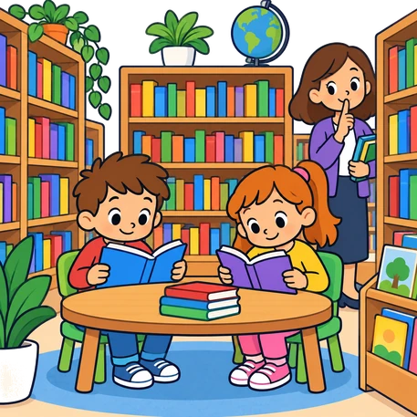 Una biblioteca silenciosa