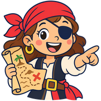 Una pirata amb un mapa