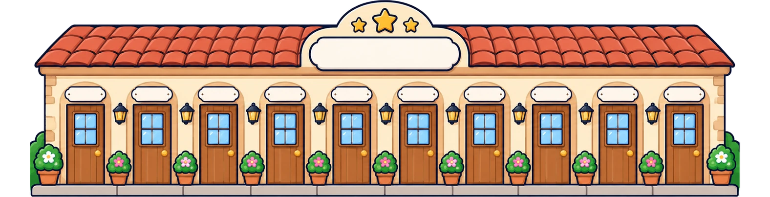 La façana d'un hotel