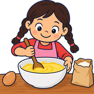 La Neus barreja els ingredients