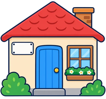 Una casa amb una placa
