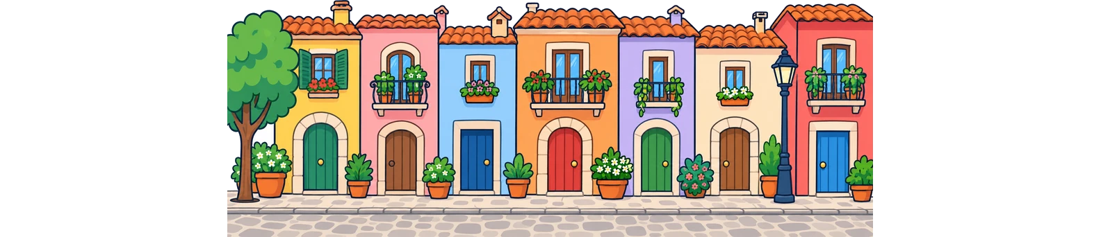 Un carrer amb portals