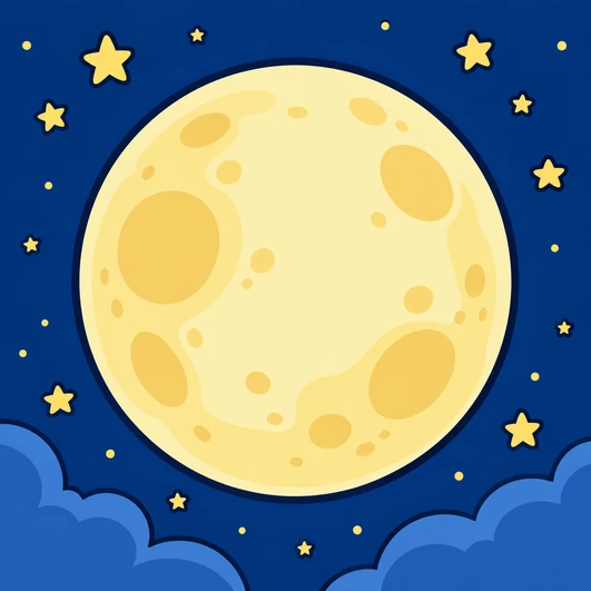 La lluna plena de nit