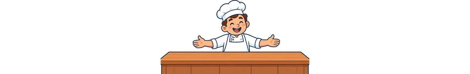 Un pastisser al taulell