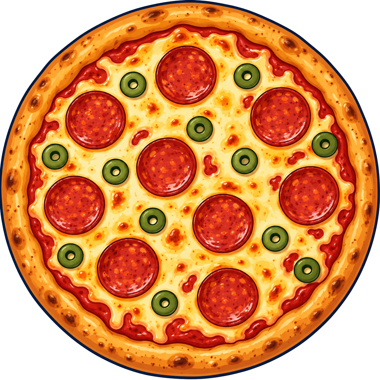 Una pizza sencera