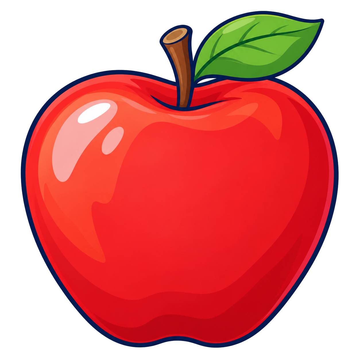 A red apple