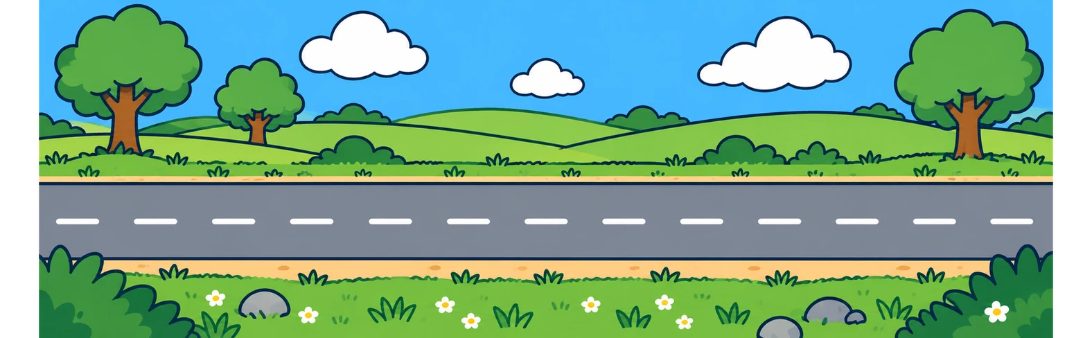 Una carretera de camp