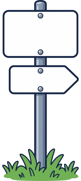 Un cartell de carretera