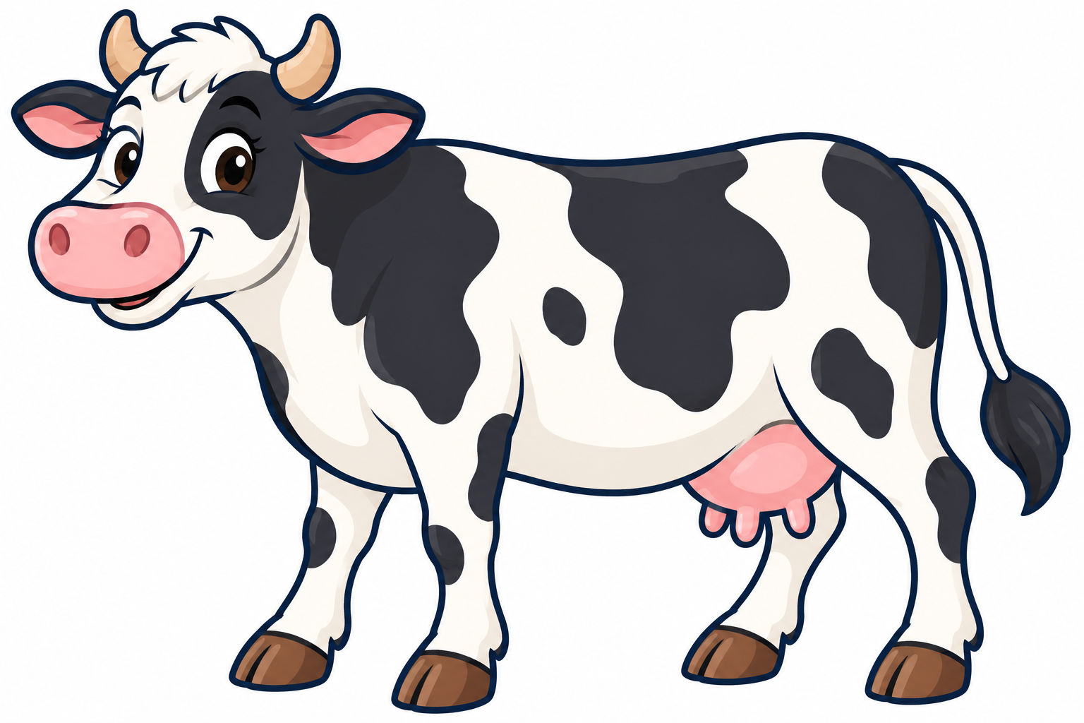 Una vaca blanca i negra
