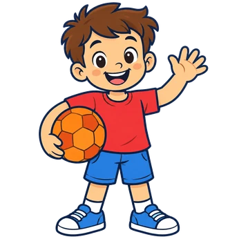 Un nen amb una pilota