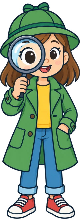 Una nena amb una lupa