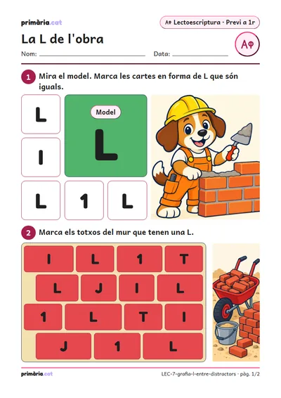 Pàgina 1 de 2: La L de l'obra