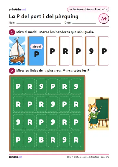 Pàgina 1 de 2: La P del port i del pàrquing