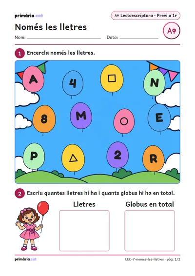 Pàgina 1 de 2: Només les lletres