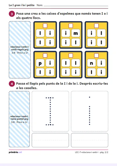 Pàgina 2 de 2: La I gran i la i petita