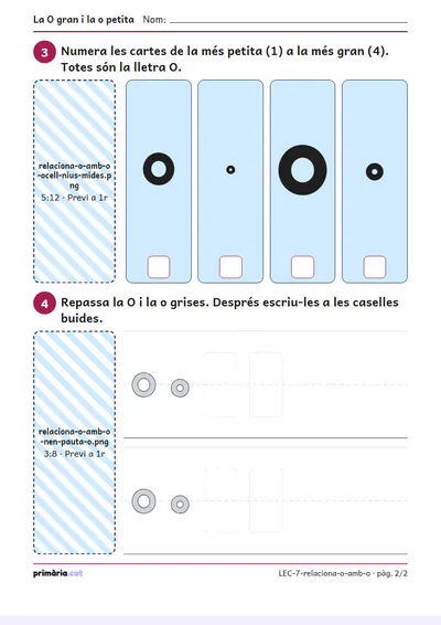 Pàgina 2 de 2: La O gran i la o petita