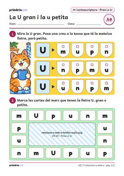 Pàgina 1 de 2: La U gran i la u petita