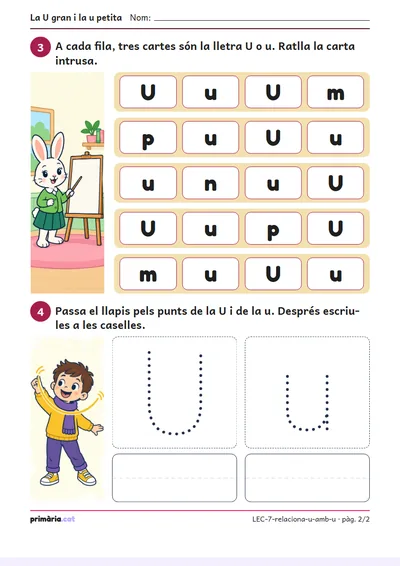 Pàgina 2 de 2: La U gran i la u petita