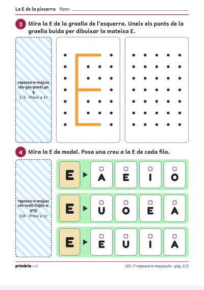Pàgina 2 de 2: La E de la pissarra