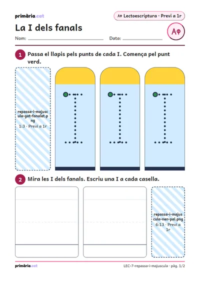 Pàgina 1 de 2: La I dels fanals