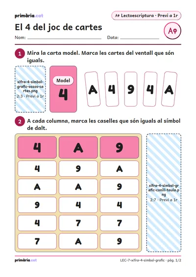 Pàgina 1 de 2: El 4 del joc de cartes