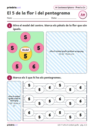 Pàgina 1 de 2: El 5 de la flor i del pentagrama