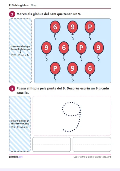 Pàgina 2 de 2: El 9 dels globus