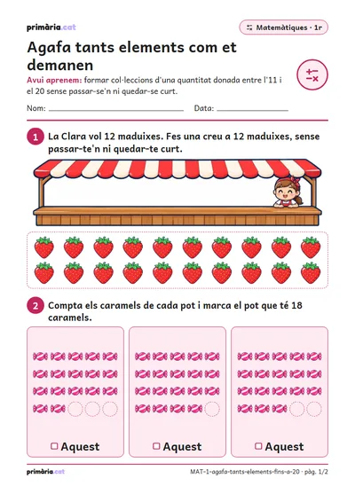 Pàgina 1 de 2: Agafa tants elements com et demanen