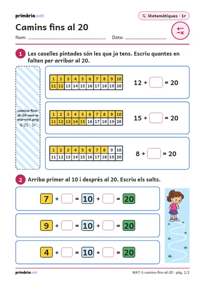 Pàgina 1 de 2: Camins fins al 20