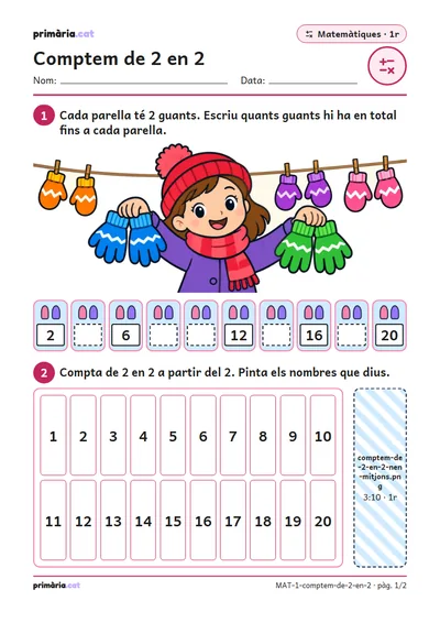 Pàgina 1 de 2: Comptem de 2 en 2