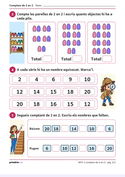 Pàgina 2 de 2: Comptem de 2 en 2