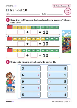 Primera pàgina de la fitxa «El tren del 10»